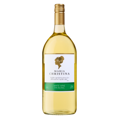 MARIA CHRISTINA White Wine (ID required at pick-up) 1.5 l, $1.29/100ml