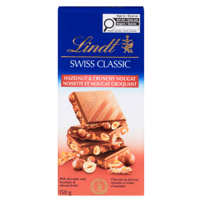 Lindt Milk Chocolate With Hazelnuts & Almond Brittle Hazelnut & Crunchy Nougat 150 g, $6.66/100g
