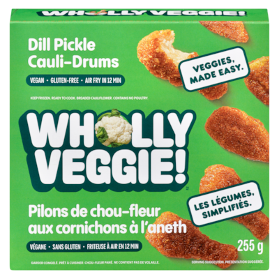 Wholly Veggie Dill Pickle Cauli-Drums 255 g, $3.33/100g