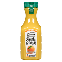 Simply 100% Pure & Natural Orange Juice Pulp Free 1.36 l, $0.59/100ml