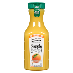 Simply Jus d'orange pur et naturel à 100 % sans pulpe 1.36 l, 0,59 $/100ml