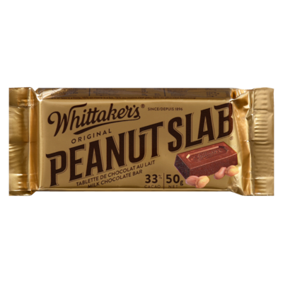 Whittaker's Milk Chocolate Bar Original Peanut Slab 50 g, $5.98/100g