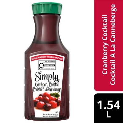 Simply Juice Cranberry Cocktail Juice Drink Bottle 1.54 l, $0.52/100ml