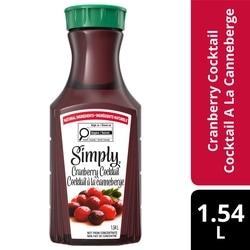 Simply Boisson aux fruits Cocktail à la canneberge 1.54 l, 0,41 $/100ml