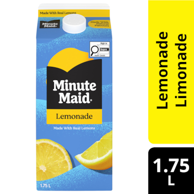 Minute Maid Limonade carton 1.75 l, 0,19 $/100ml