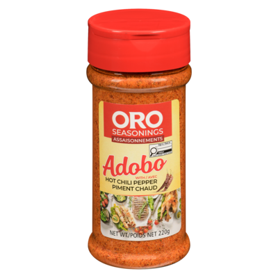 Oro Adobo Seasoning, Hot Chili Pepper 220 g, $1.68/100g