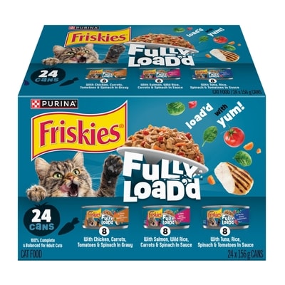Purina Friskies Fully Load'd Wet Cat Food Variety Pack 24 Count 3.74 kg, $0.66/100g