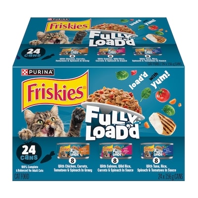 Purina Friskies Fully Load'd Wet Cat Food In Sauce Variety Pack 24 Count 3.74 kg, $1.02/100g