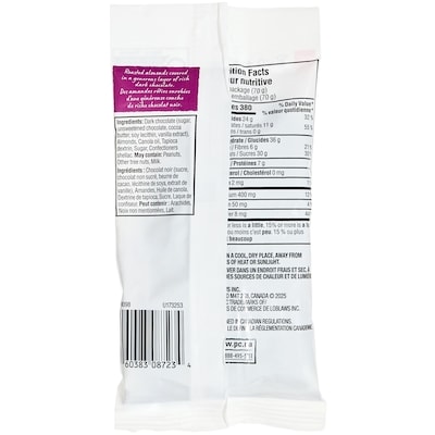 Amandes enrobées de chocolat noir
