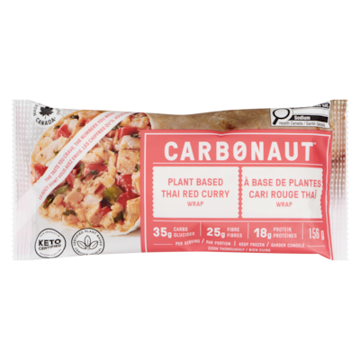 Carbonaut Wrap Plant Based Thai Red Curry 156 g, $4.35/100g