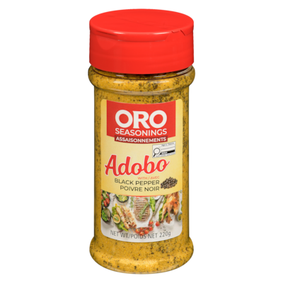 Oro Adobo Seasoning, Black Pepper 220 g, $1.81/100g