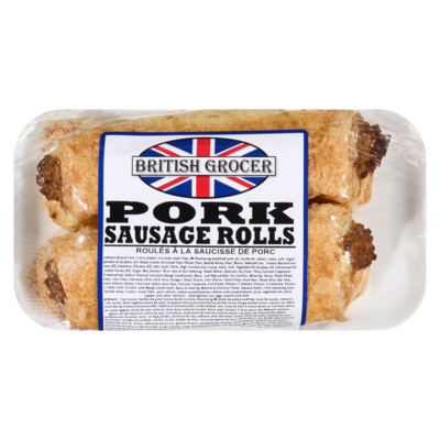 British Grocer Pork Sausage Rolls 2x140.0 g, $3.21/100g
