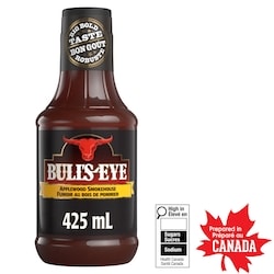 Bull's-Eye Applewood Smokehouse Barbecue Sauce 425 ml, $1.41/100ml