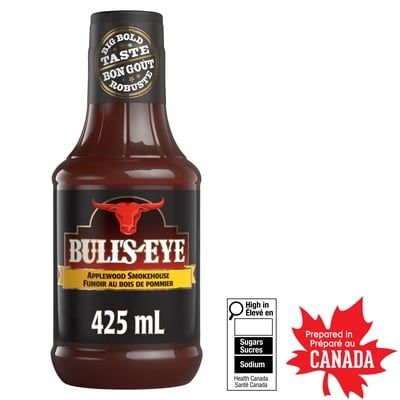 Bull's-Eye Applewood Smokehouse Barbecue Sauce 425 ml, $0.82/100ml