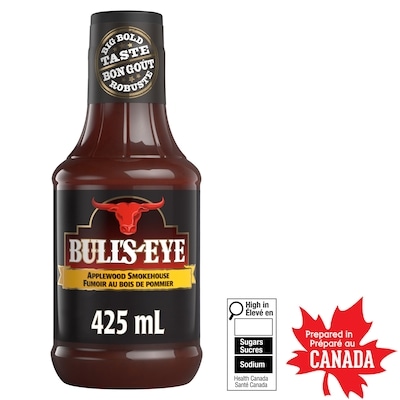 Bull's-Eye Sauce barbecue fumour au bois de pommier 425 ml, 1,41 $/100ml