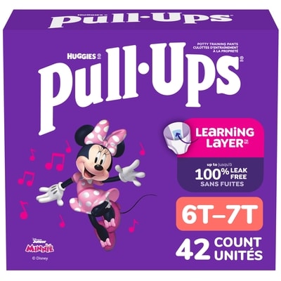 Huggies Girls' Potty Training Pants, 6T-7T (55-75 lbs), 42 Count 42 ea, $1.00/1ea