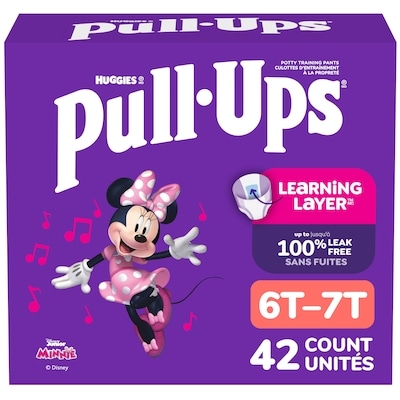 Huggies Sous-vêtements d’entraînement pour filles, 6T–7T (55–75 lb) 42 sous-vêtements 42 ea, 1,00 $/1ch