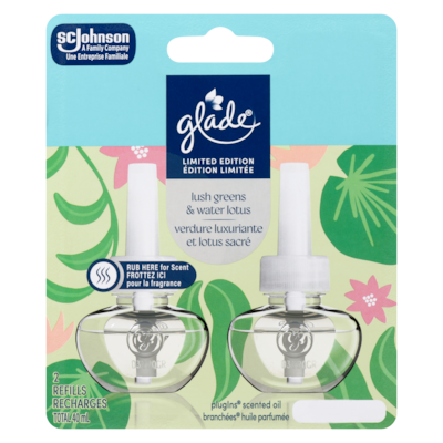 Glade Scented Oil Lush Greens & Water Lotus Limited Edition 2 ea, $6.50/1ea