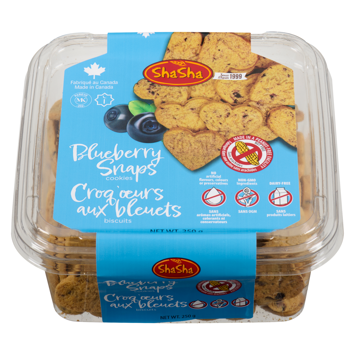 Sha Sha Cookies Blueberry Snaps