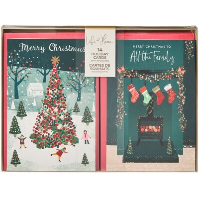 null Holiday Cards 14 Pack - Cozy Festive 14 ea, $0.71/1ea