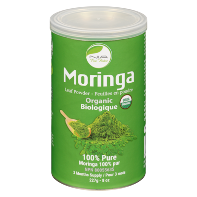 Nia Pure Nature Leaf Powder Moringa Organic 227 g, $13.65/100g
