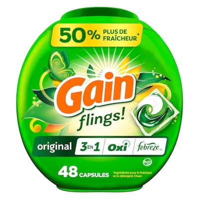 Gain Flings, parfum Original, 48 u 48 ea, 0,37 $/1ch