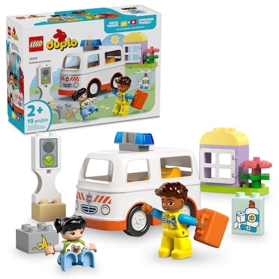 LEGO DUPLO Town Ambulance & Driver Building Toy 10447 1 ea, $24.99/1ea