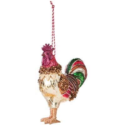 Life at Home Glass Rooster Ornament 1 ea, $7.00/1ea