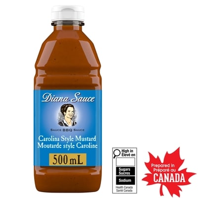 Diana Carolina Style Mustard BBQ Sauce, For Marinating Meats And Easy Grilling 500 ml, $1.20/100ml