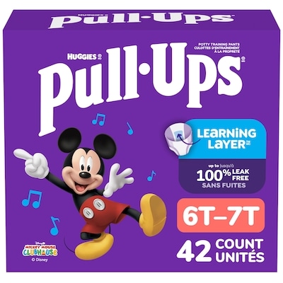 Huggies Sous-vêtements d’entraînement pour garçons, 6T–7T (55–75 lb) 42 sous-vêtements 42 ea, 1,00 $/1ch
