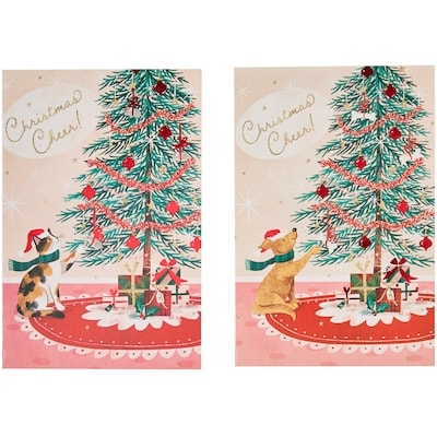 Ensemble de 14&nbsp;cartes de souhaits assorties – animaux de compagnie