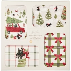 Life at Home Pinwheel Assorted Holiday Cards 24 Pack - Scottie 24 ea, $0.60/1ea