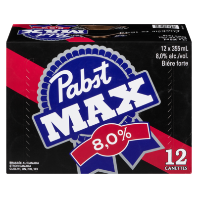 Pabst Bière forte (Pièce d’identité requise au moment du ramassage) 12x355.0 ml, 0,47 $/100ml