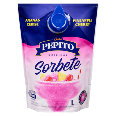 Pepito Boisson de malt alcoolisée original sorbete ananas cerise (Pièce d’identité requise au moment du ramassage) 1 l, 0,70 $/100ml