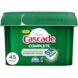 Cascade Complete Dishwasher Detergent Fresh, 45ct 45 ea, $0.33/1ea