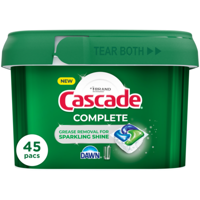 Cascade Complete Dishwasher Detergent Fresh, 45ct 45 ea, $0.49/1ea