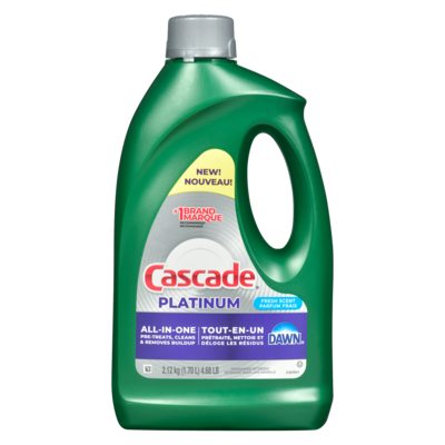 Cascade Platinum Dishwasher Gel, Fresh Scent 2218 ml, $0.61/100ml