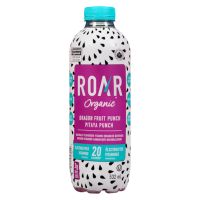 Roar Organic Naturally Flavoured Vitamin Enhanced Beverage Dragon Fruit Punch 532 ml, $0.62/100ml