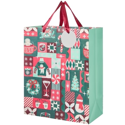 Life at Home Large Gift Bag - Retro Holiday 1 ea, $2.50/1ea