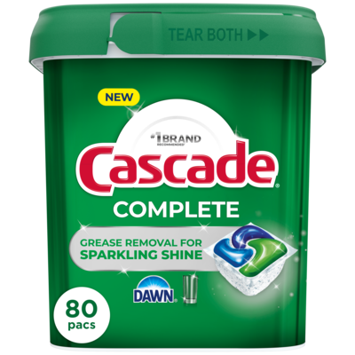 Cascade Complete Dishwasher Detergent Fresh, 80ct 80 ea, $0.31/1ea