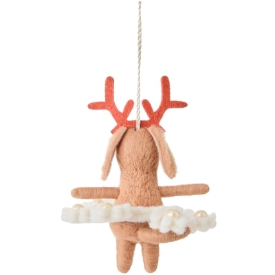 Felt Snowflake Puppy Ornament