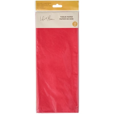 Life at Home Tissue Paper Sheets 10 Pack - Red 1 ea, $2.00/1ea