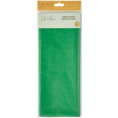 Life at Home Paquet de 10 feuilles de papier de soie – vert 1 ea, 2,00 $/1ch