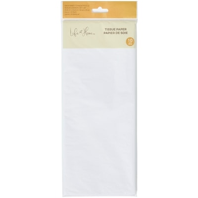 Life at Home Paquet de 10 feuilles de papier de soie – blanc 1 ea, 2,00 $/1ch