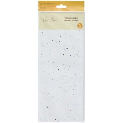 Life at Home Tissue Paper Sheets 5 Pack - Silver Glitter 1 ea, $2.00/1ea