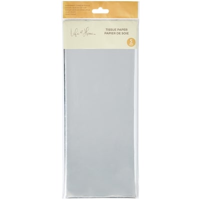 Life at Home Tissue Paper Sheets 5 Pack - Silver Metallic 1 ea, $2.00/1ea
