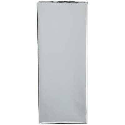 Paquet de 5 feuilles de papier de soie – argent métallique