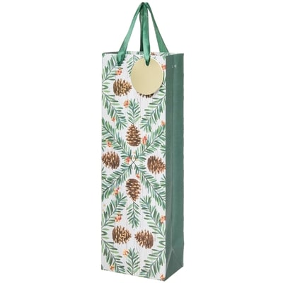 Life at Home Bottle Gift Bag - Pinecones 1 ea, $2.50/1ea