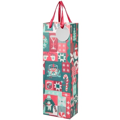Life at Home Bottle Gift Bag - Retro Holiday 1 ea, $2.50/1ea