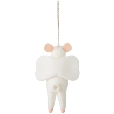 Felt Angel Mouse with Bell Ornament